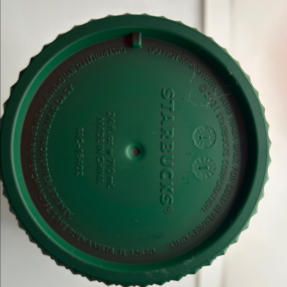 Starbucks X Disney 2021 Red and Green Tumbler with Straw - Picture 6 of 7